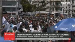 milei-enfrenta-paralisacao-geral-na-argentina;-policia-tenta-proibir-bloqueio-de-vias